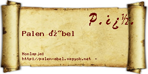 Palen Ábel névjegykártya